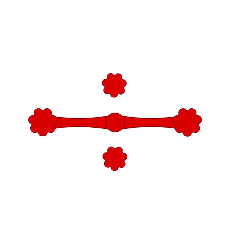 Juego de 1/2 hebillas de silicona magnéticas para freidora de aire para sujetar la freidora de aire, cerradura de papel pergamino, revestimientos desechables para evitar que el papel para quemar