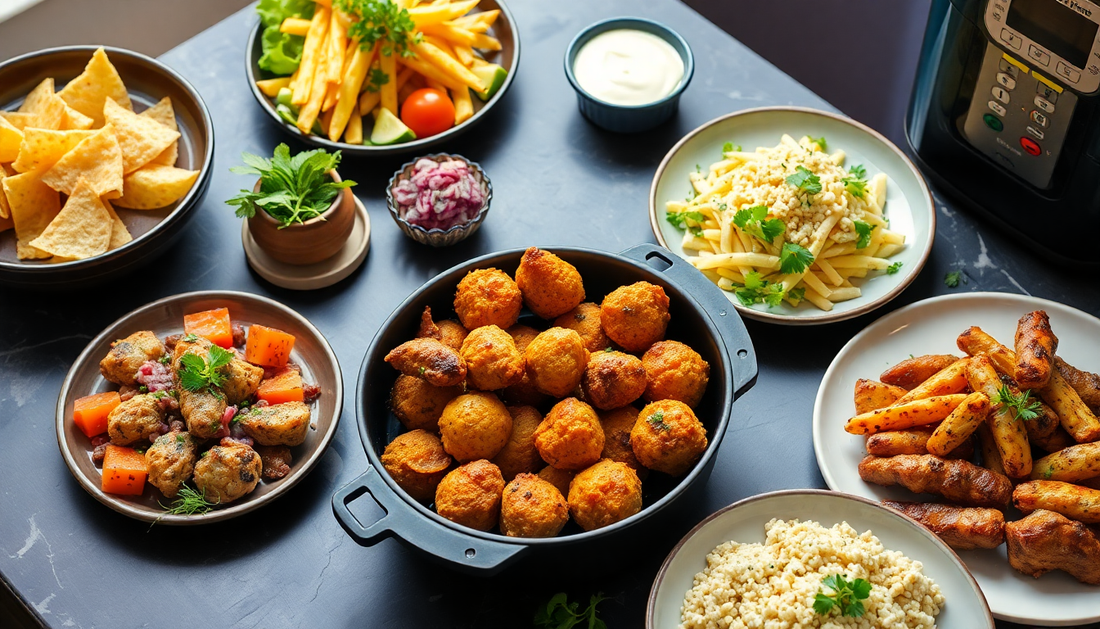 Cocina Saludable en 2025: 10 Recetas Sorprendentes para Freidora de Aire que Revitalizarán tus Almuerzos y Mejorarán tu Energía Diaria