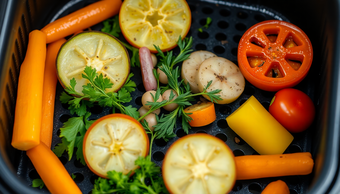 Innovaciones en técnicas de cocción con freidora de aire para potenciar la biodisponibilidad de vitaminas y minerales en recetas saludables
