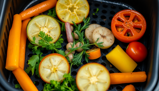 Innovaciones en técnicas de cocción con freidora de aire para potenciar la biodisponibilidad de vitaminas y minerales en recetas saludables