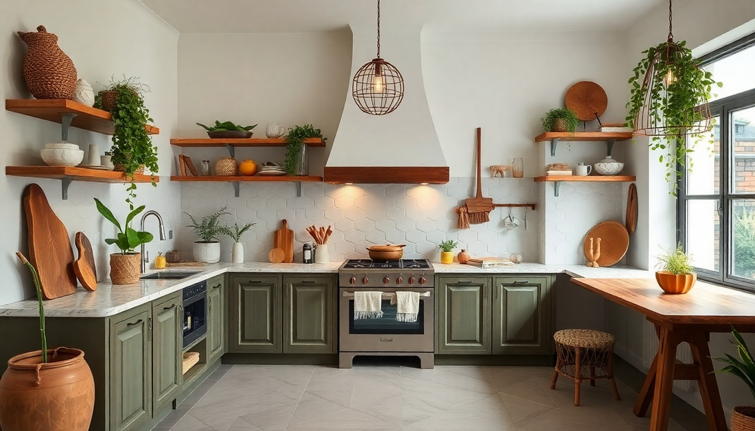 Cocinas IKEA y Recetas Saludables: Cómo Integrar el Estilo Boho Chic en tu Espacio Culinario con Freidora de Aire