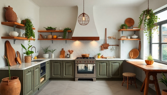 Cocinas IKEA y Recetas Saludables: Cómo Integrar el Estilo Boho Chic en tu Espacio Culinario con Freidora de Aire