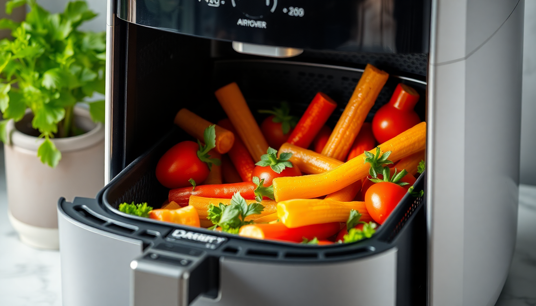 Innovaciones en la cocción con freidora de aire para potenciar la absorción de micronutrientes en dietas saludables y sostenibles