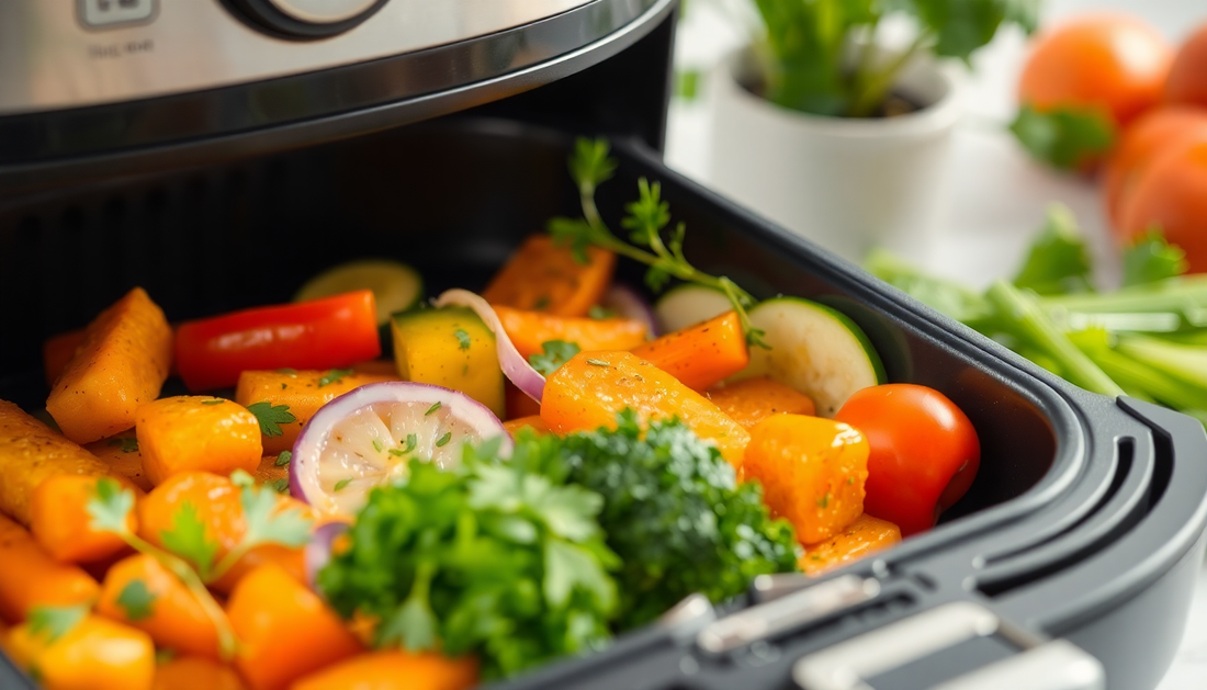 Las mejores técnicas de cocción con freidora de aire para aumentar la biodisponibilidad de micronutrientes en una dieta saludable