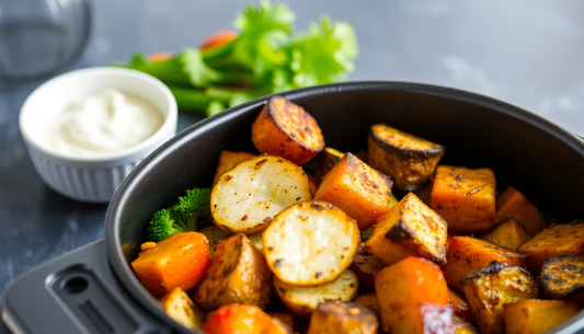 Freidora de aire para una dieta baja en carbohidratos y basada en plantas: recetas saludables sin aceite y plan de comidas semanal