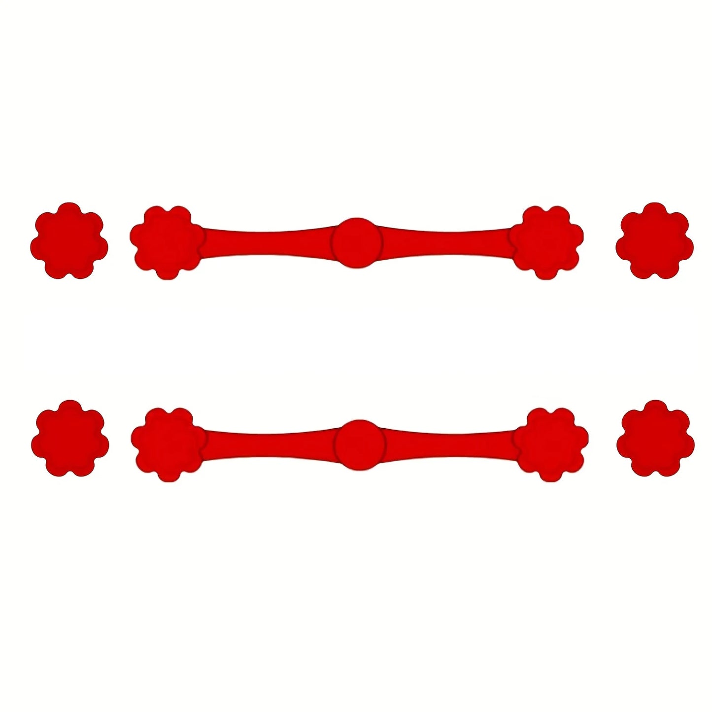 Juego de 1/2 hebillas de silicona magnéticas para freidora de aire para sujetar la freidora de aire, cerradura de papel pergamino, revestimientos desechables para evitar que el papel para quemar